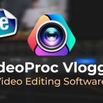 Image Showing A Digital Banner For Videoproc Vlogger Video Editing Software. The Banner Includes A Stylized Camera Icon With Colorful Accents At The Center And The Words &Quot;Videoproc Vlogger&Quot; In Bold White Letters Below, Followed By &Quot;Video Editing Software&Quot; In Gold. A &Quot;Free&Quot; Sticker Featuring Haxnode Is In The Top-Left Corner.